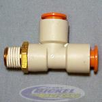 Male Run Tee 1/4NPT 1/4